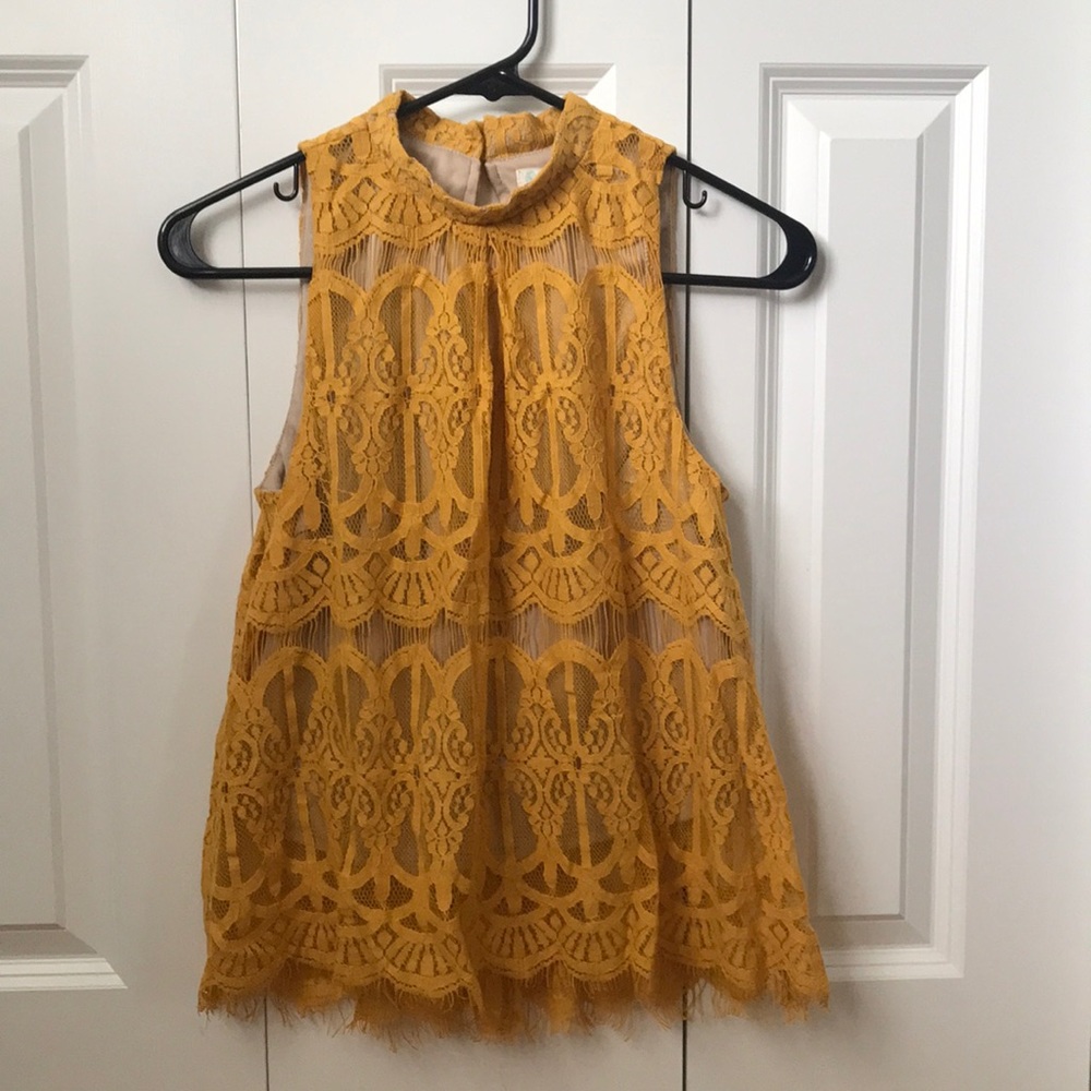 Love Fire Lace Tank Top